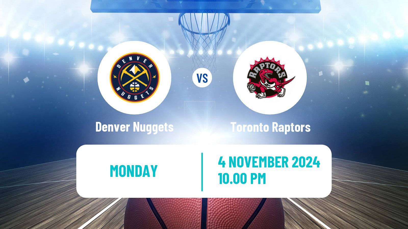 Basketball NBA Denver Nuggets - Toronto Raptors