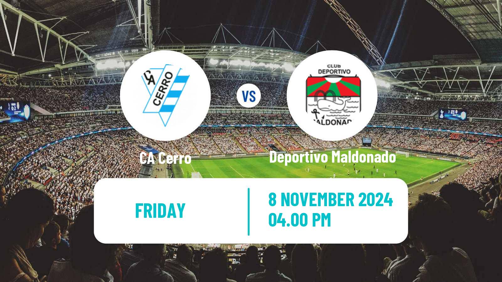 Soccer Uruguayan Primera Division Cerro - Deportivo Maldonado