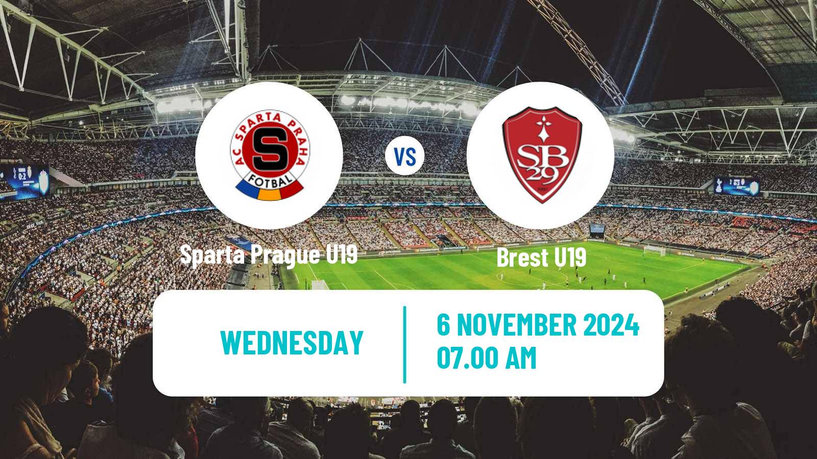 Football UEFA Youth League Sparta Prague U19 - Brest U19