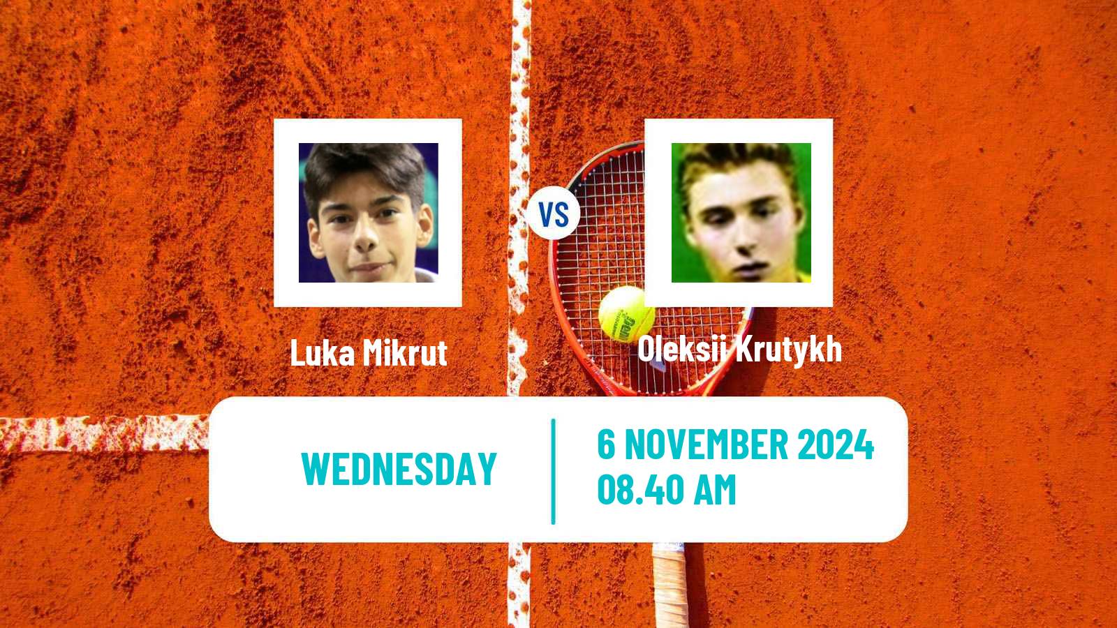 Tennis ITF M25 Heraklion 3 Men 2024 Luka Mikrut - Oleksii Krutykh