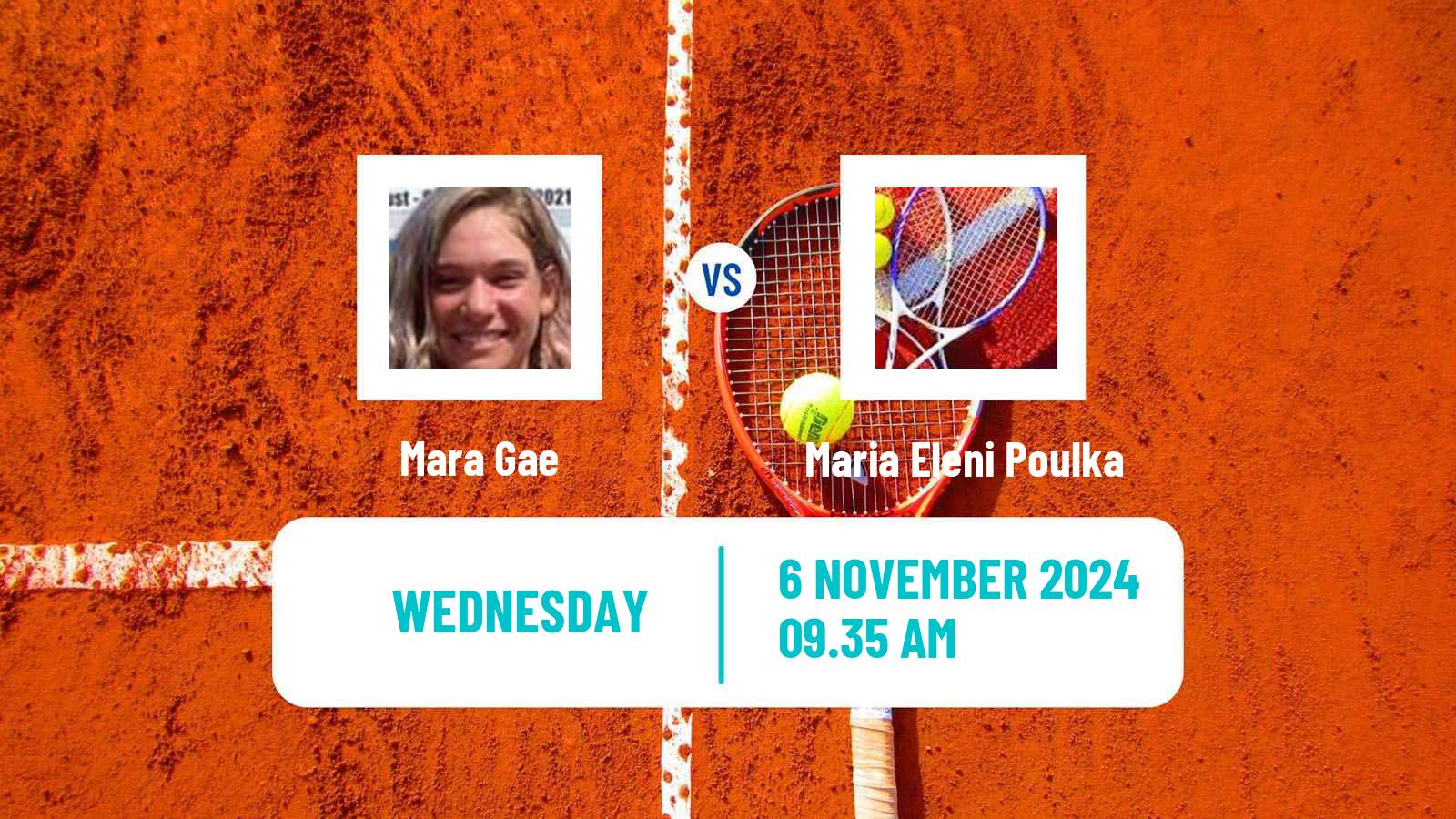 Tennis ITF W15 Heraklion 6 Women Mara Gae - Maria Eleni Poulka