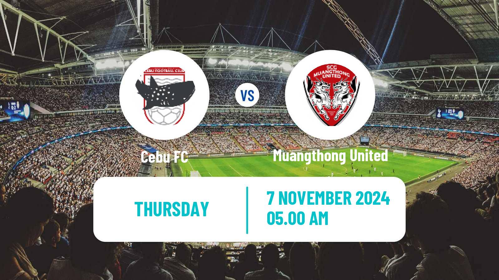 Soccer AFC Champions League 2 Cebu FC - Muangthong United