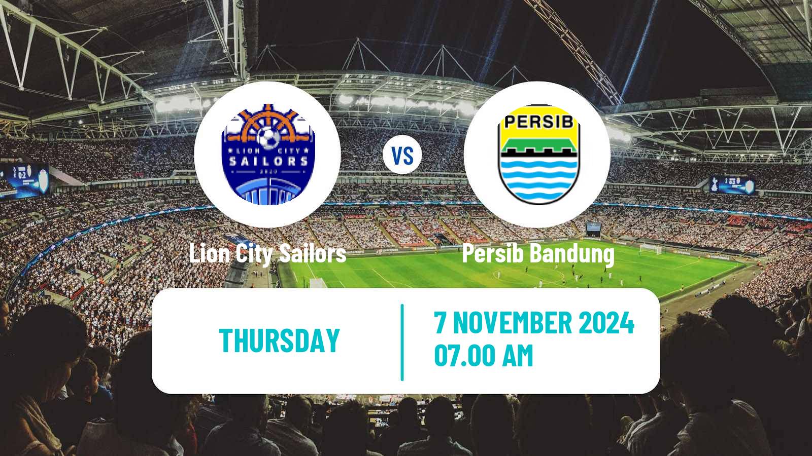 Soccer AFC Champions League 2 Lion City Sailors - Persib Bandung