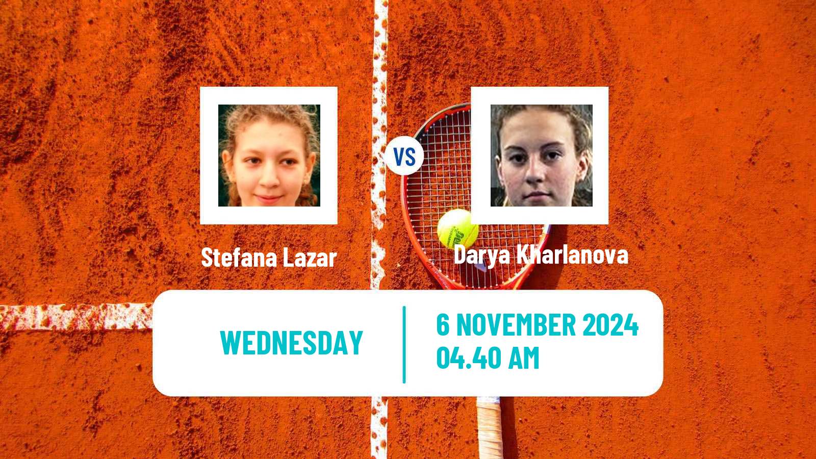 Tennis ITF W15 Antalya 15 Women Stefana Lazar - Darya Kharlanova