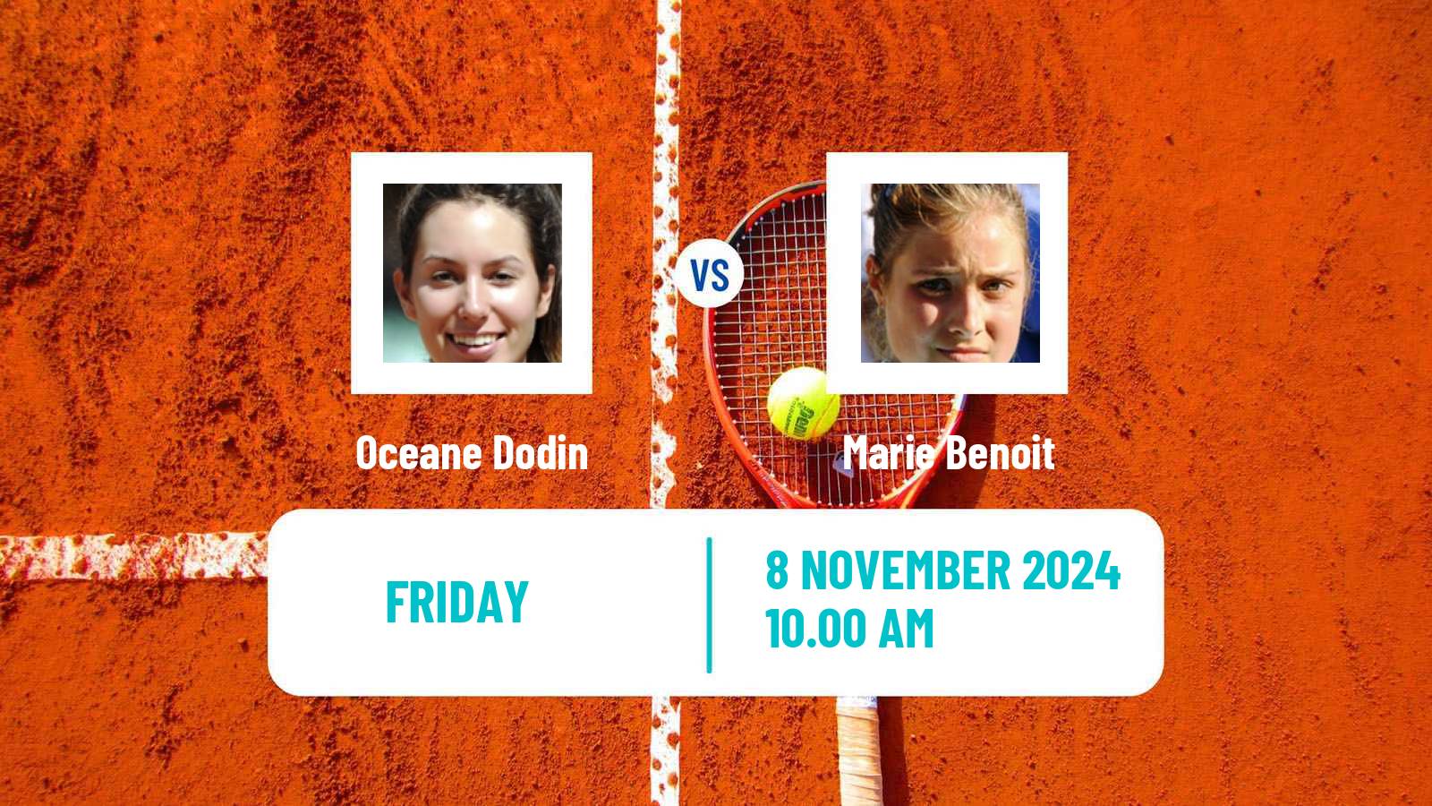 Tennis ITF W75 Petange Women Oceane Dodin - Marie Benoit