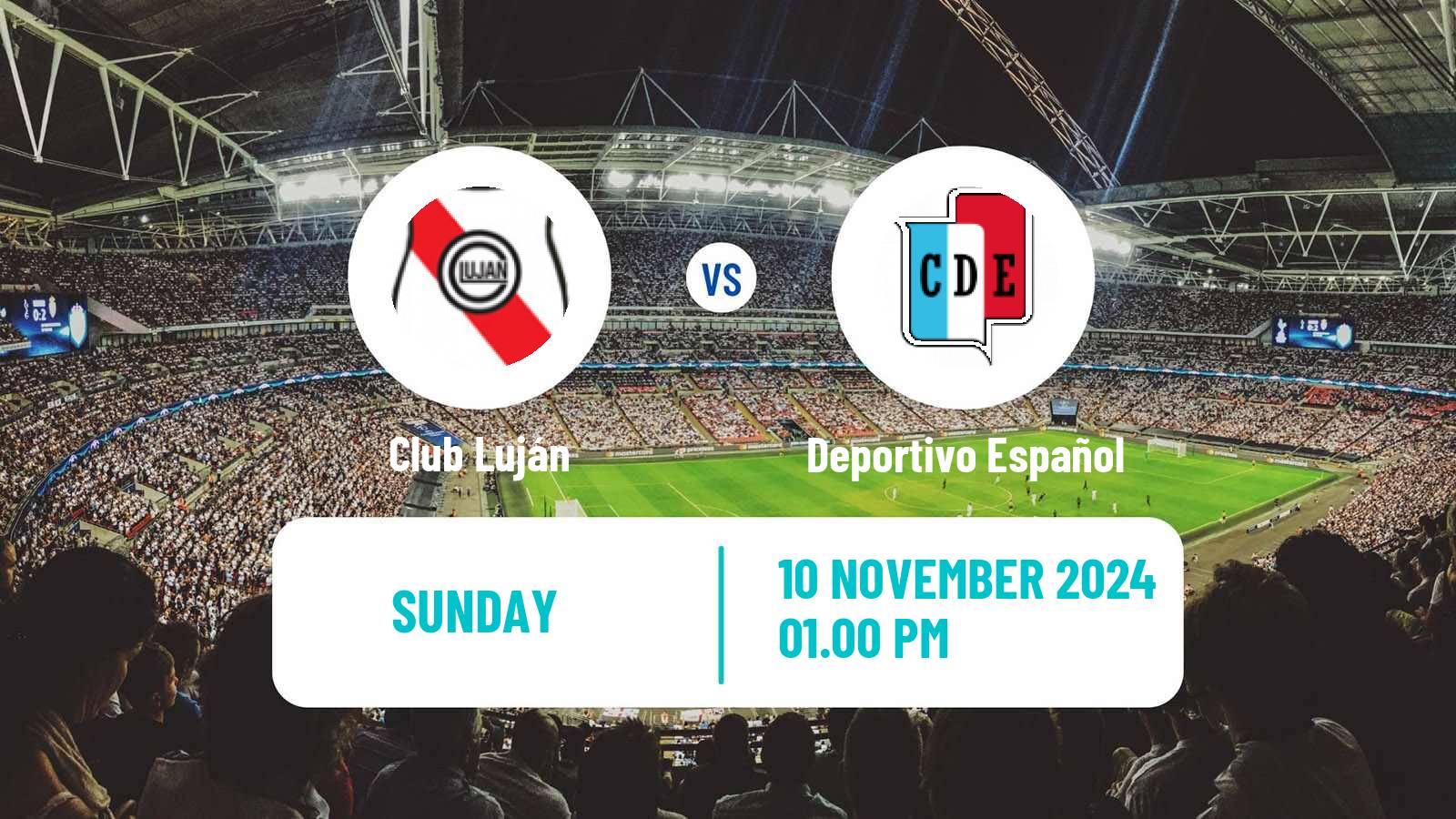 Soccer Argentinian Primera C Club Luján - Deportivo Español