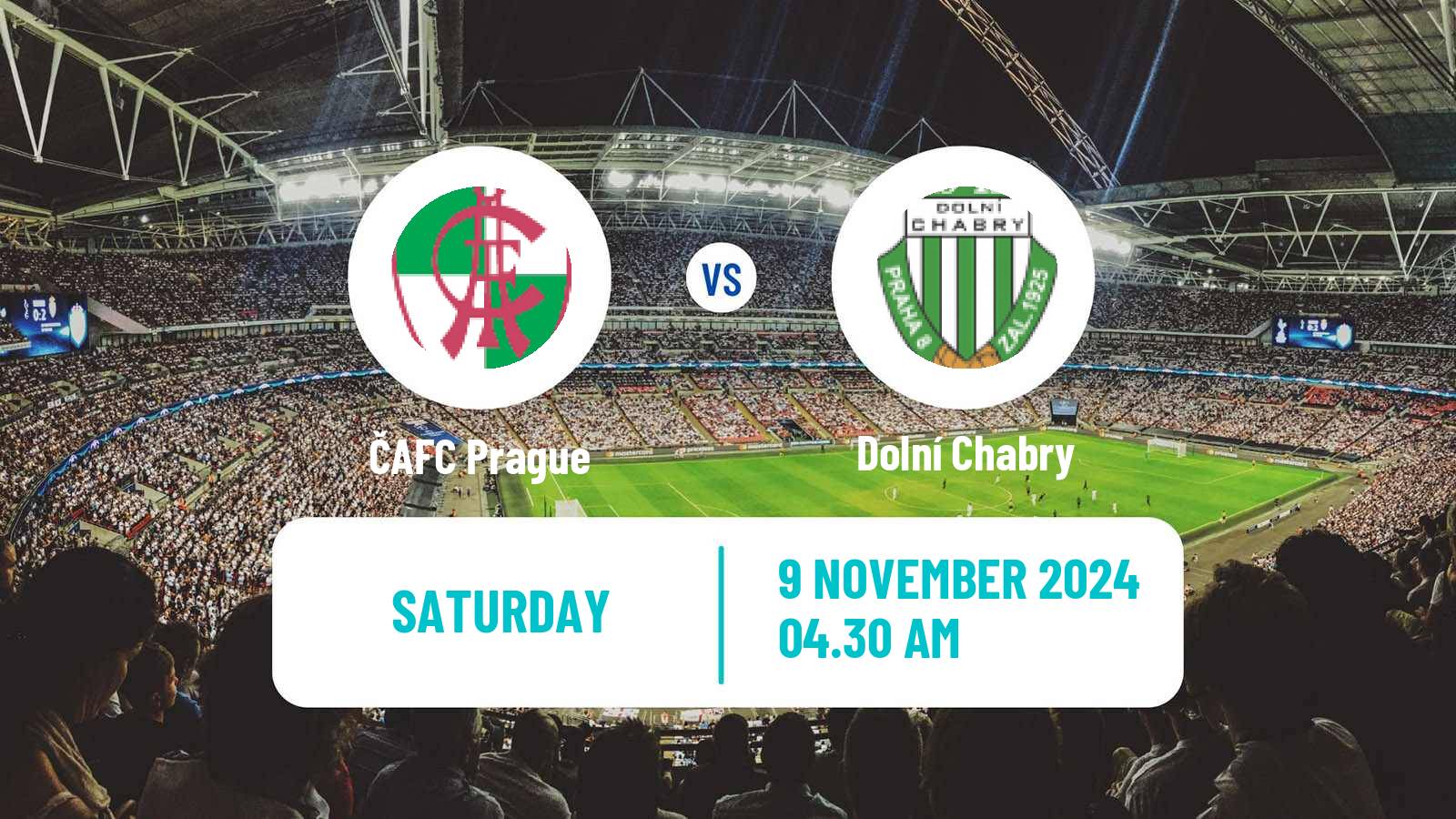 Football Czech Prazsky Prebor ČAFC Prague - Dolní Chabry