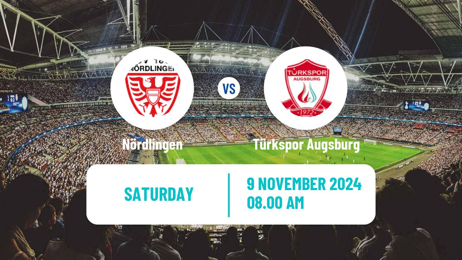 Soccer German Oberliga Bayern Süd Nördlingen - Türkspor Augsburg