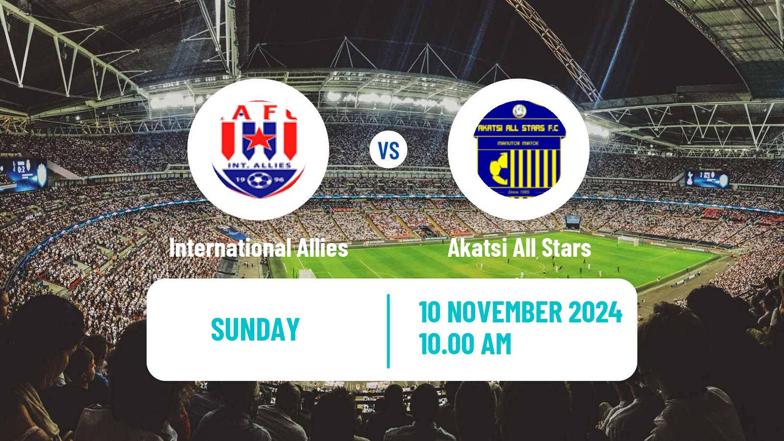 Soccer Ghanaian Division One League International Allies - Akatsi All Stars