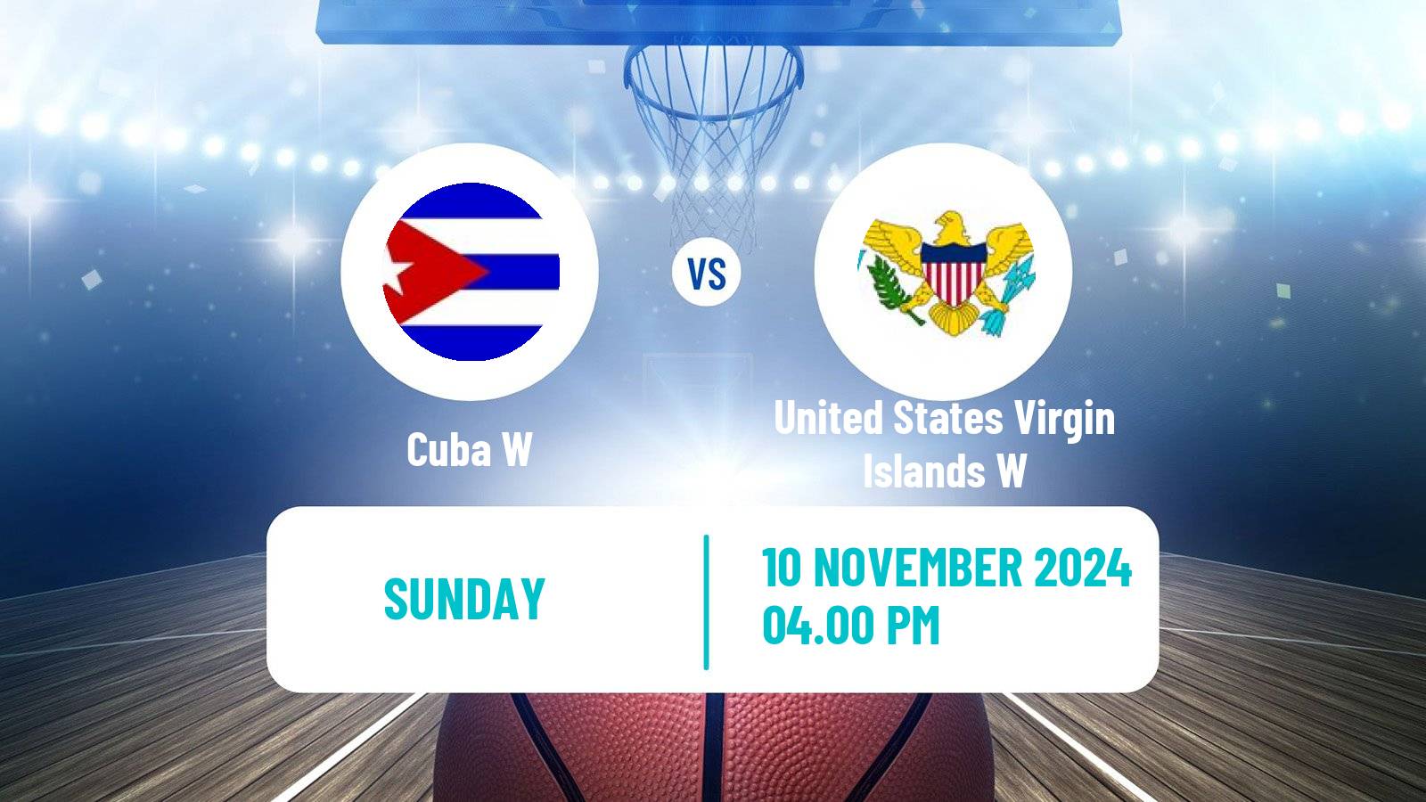Basketball Centrobasket Championship Women Cuba W - United States Virgin Islands W