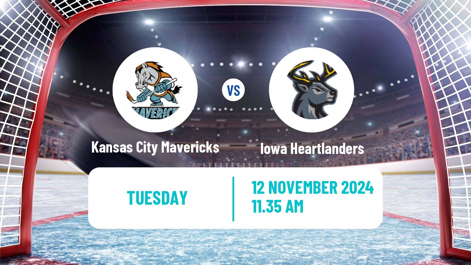 Hockey ECHL Kansas City Mavericks - Iowa Heartlanders