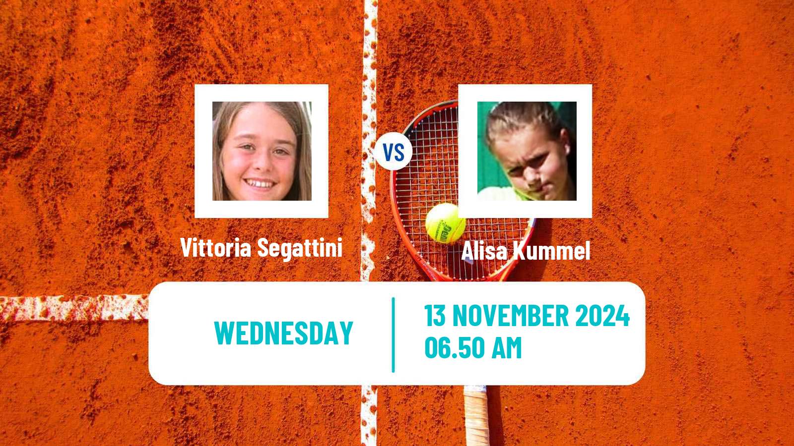 Tennis ITF W15 Sharm Elsheikh 18 Women Vittoria Segattini - Alisa Kummel