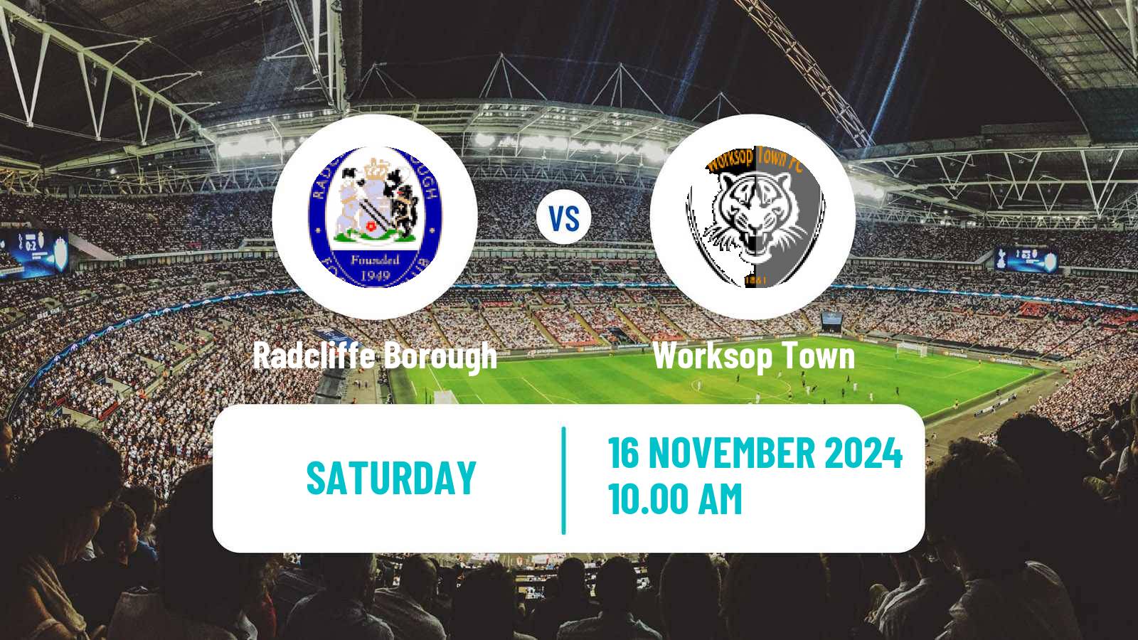 Soccer English FA Trophy Radcliffe - Worksop Town