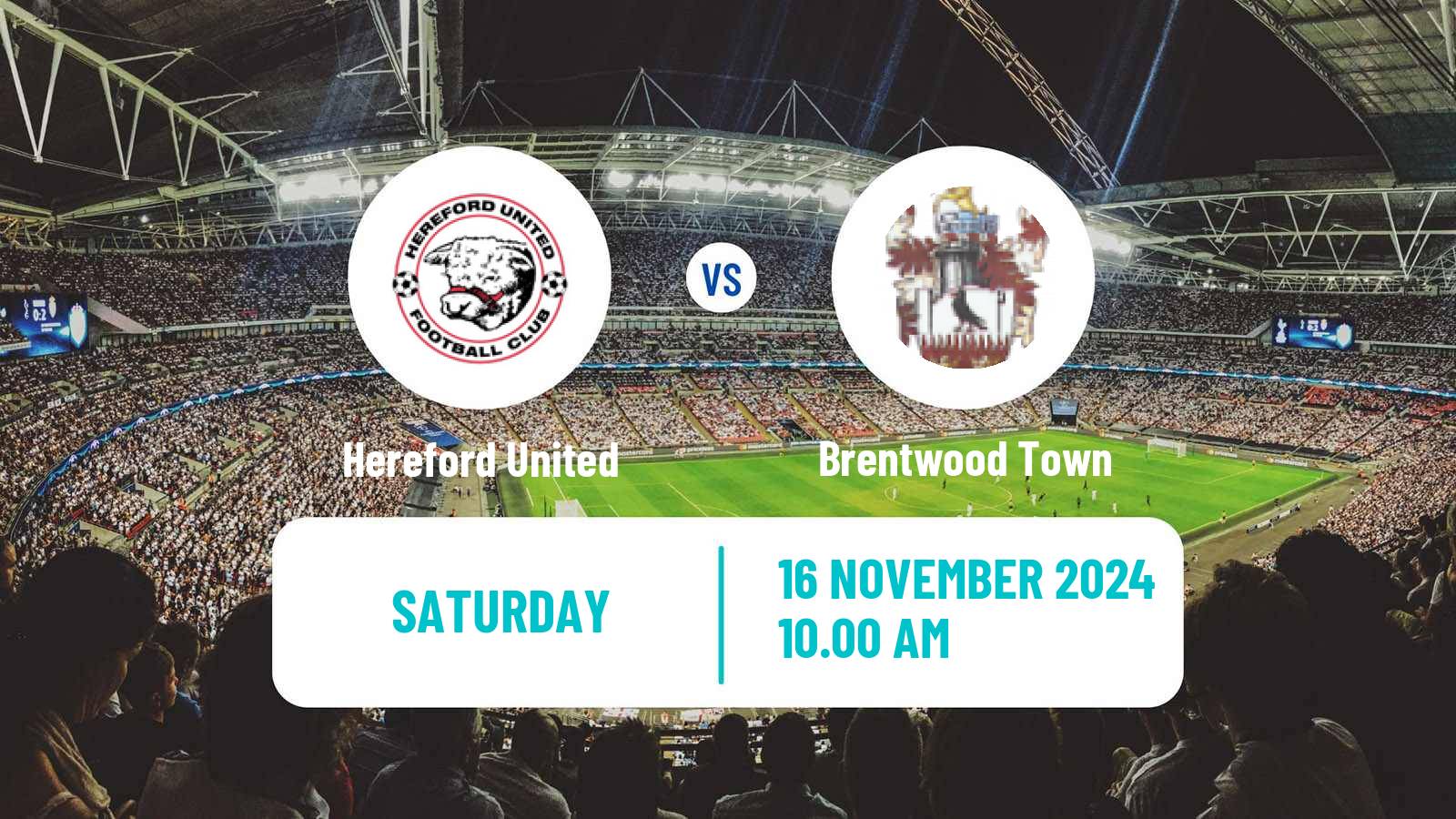 Soccer English FA Trophy Hereford - Brentwood Town