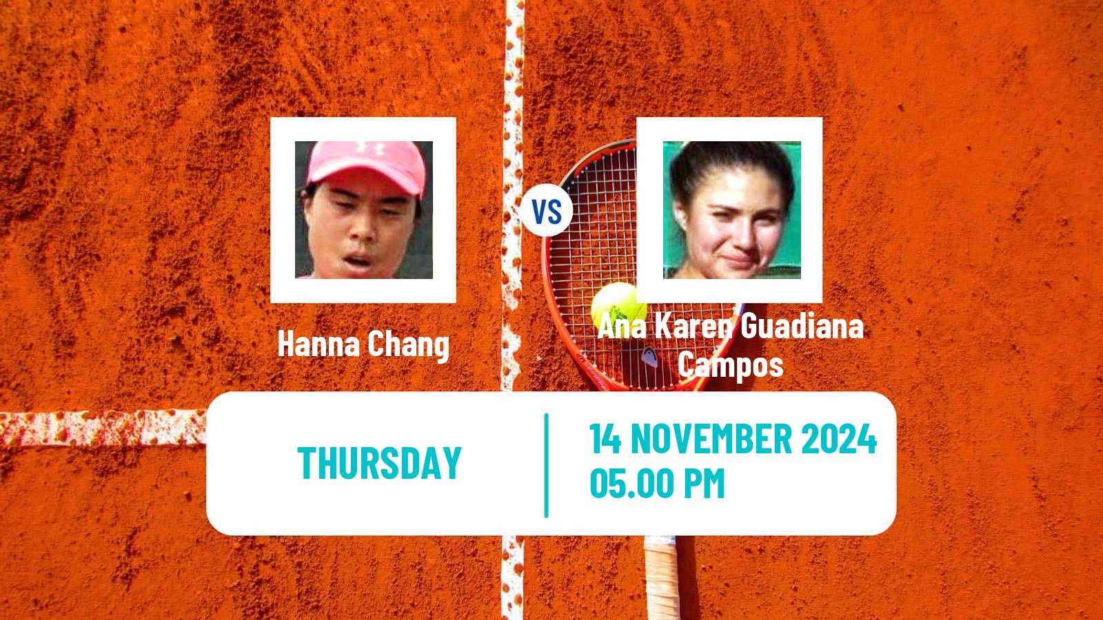 Tennis ITF W50 Chihuahua Women Hanna Chang - Ana Karen Guadiana Campos