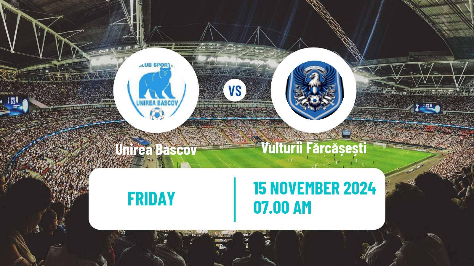 Football Romanian Liga 3 - Seria 8 Unirea Bascov - Vulturii Fărcășești