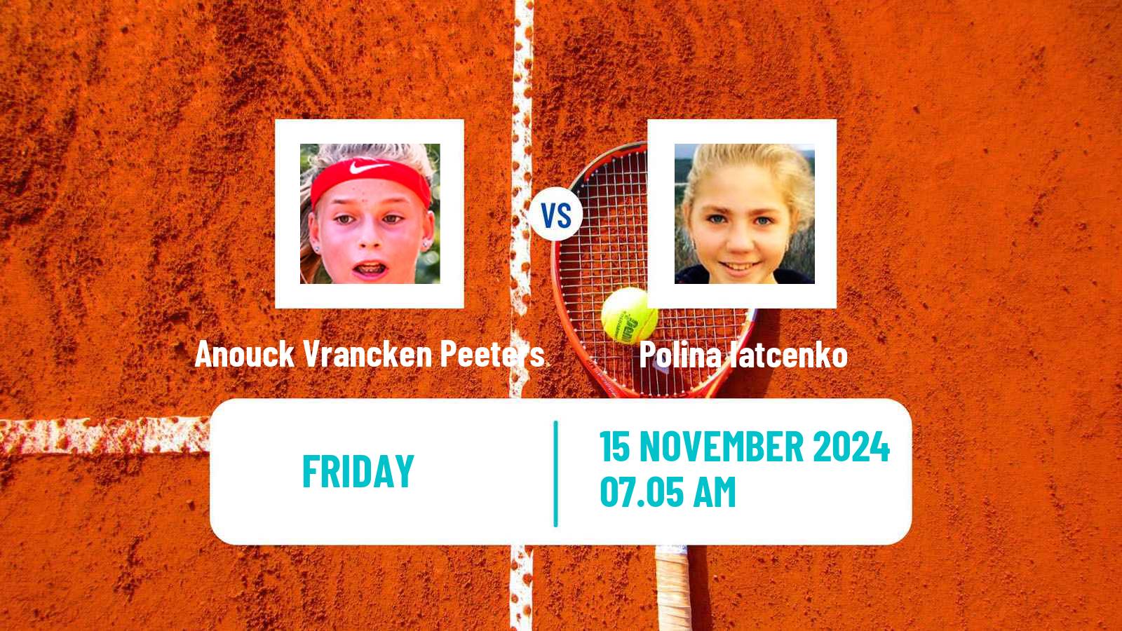 Tennis ITF W50 Funchal Women Anouck Vrancken Peeters - Polina Iatcenko