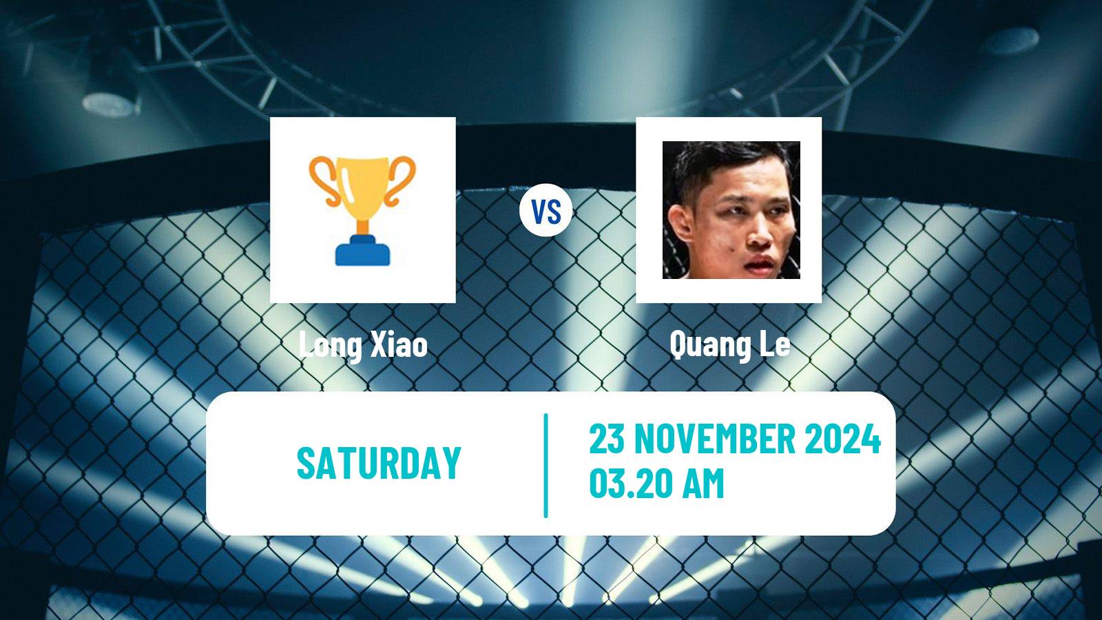 MMA Bantamweight UFC Men Long Xiao - Quang Le