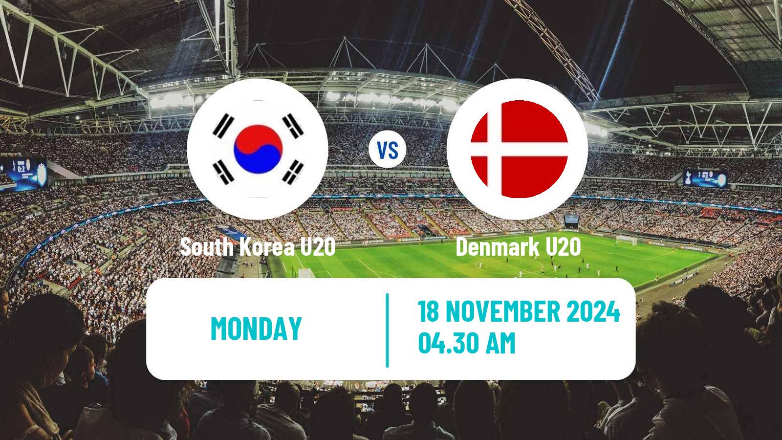 Soccer Friendly South Korea U20 - Denmark U20