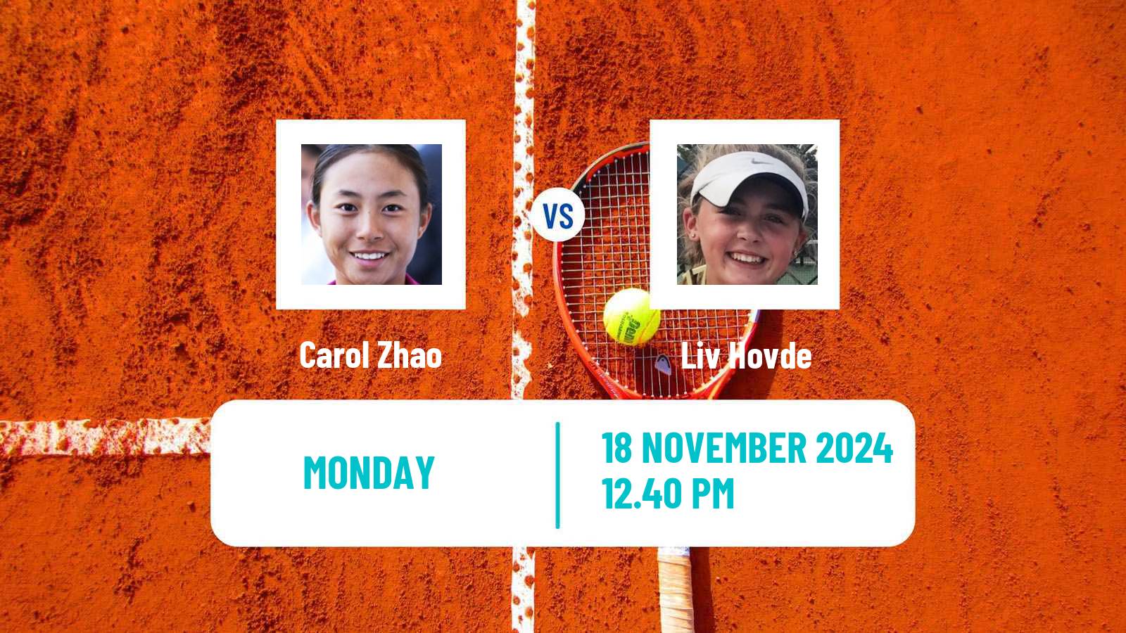 Tennis Charleston 2 Challenger Women Carol Zhao - Liv Hovde