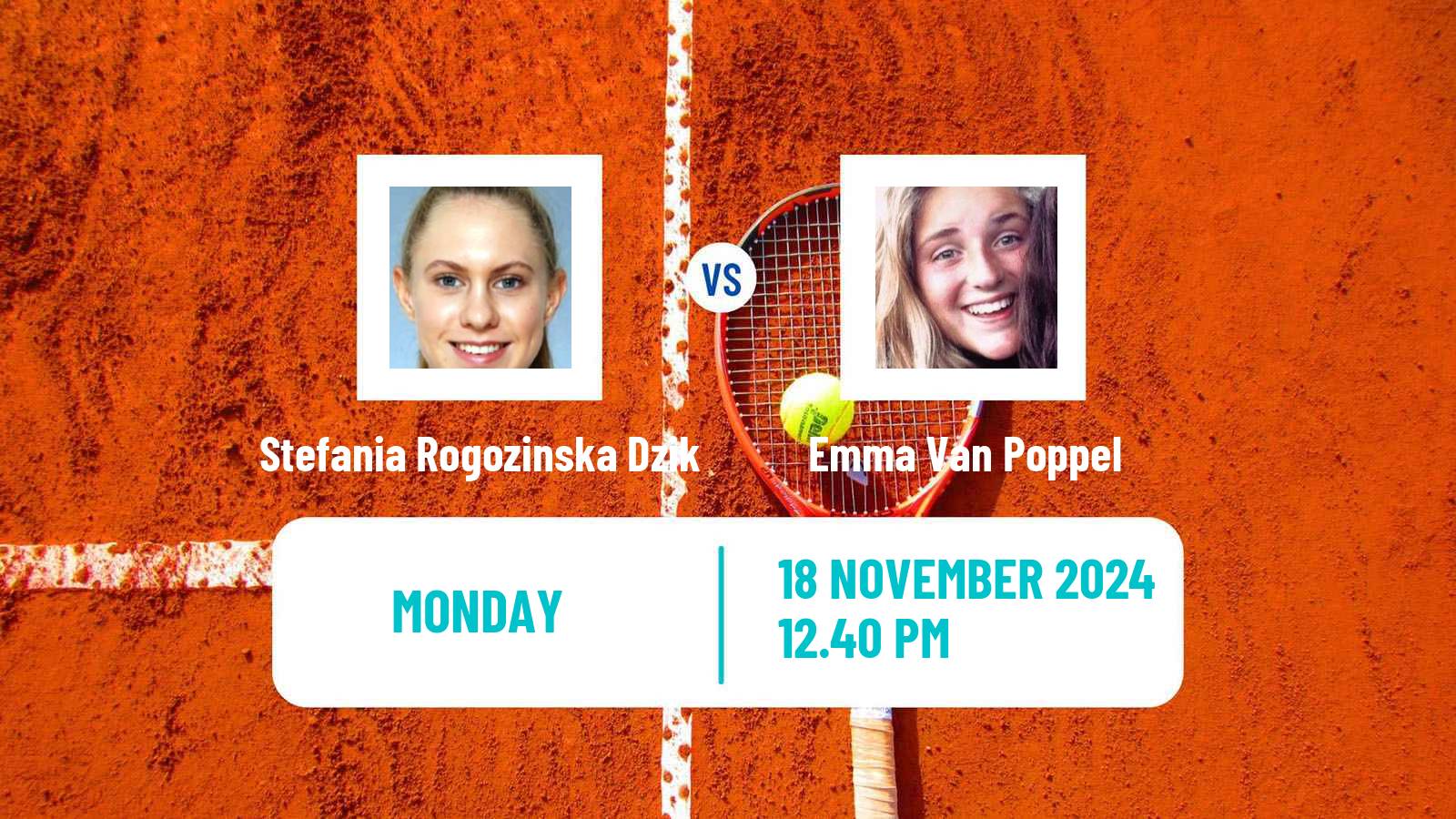 Tennis ITF W35 Santo Domingo 5 Women Stefania Rogozinska Dzik - Emma Van Poppel