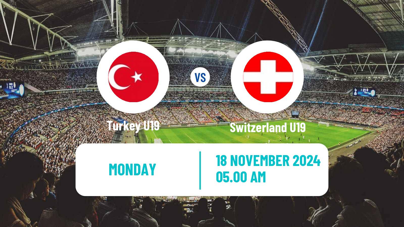 Soccer Friendly Turkey U19 - Switzerland U19