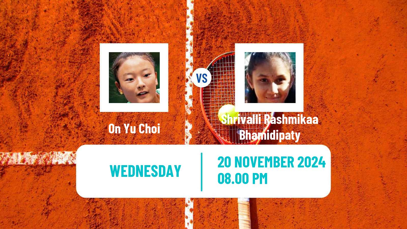 Tennis ITF W50 Caloundra Women On Yu Choi - Shrivalli Rashmikaa Bhamidipaty