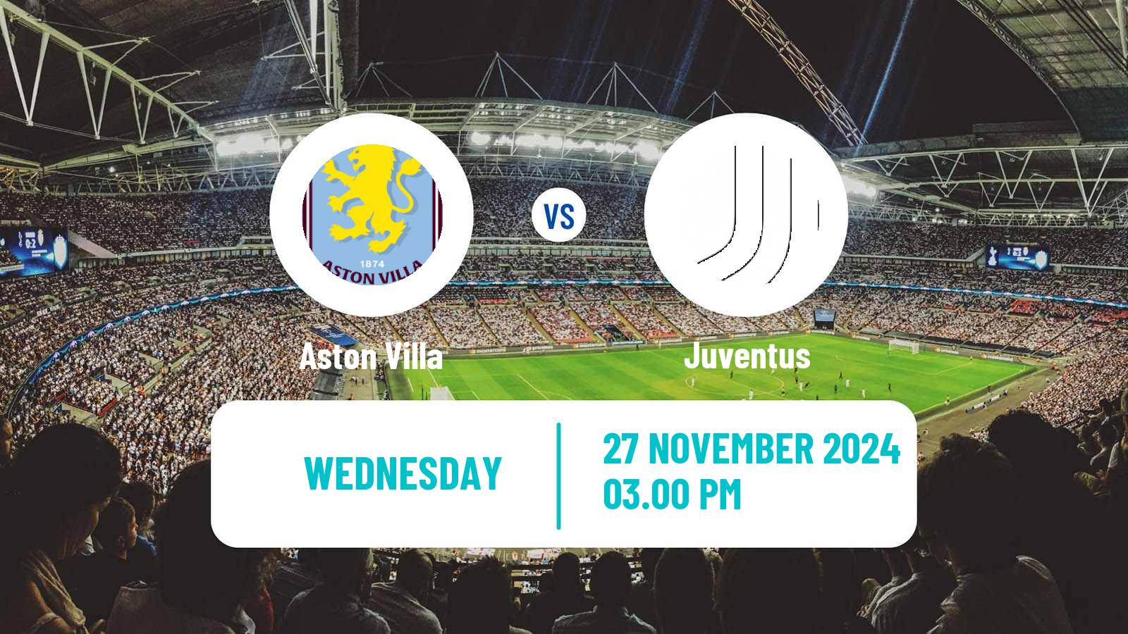 Soccer UEFA Champions League Aston Villa - Juventus