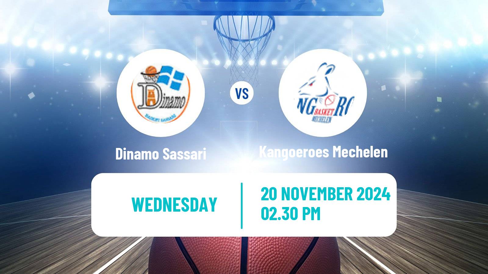 Basketball Eurocup Women Dinamo Sassari - Kangoeroes Mechelen