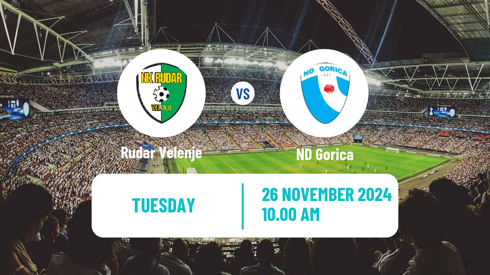Soccer Slovenian 2 SNL Rudar Velenje - Gorica