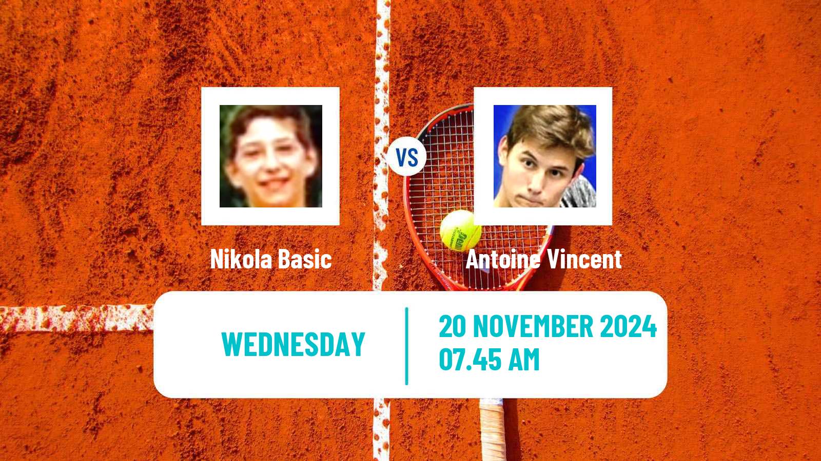 Tennis ITF M15 Monastir 47 Men Nikola Basic - Antoine Vincent