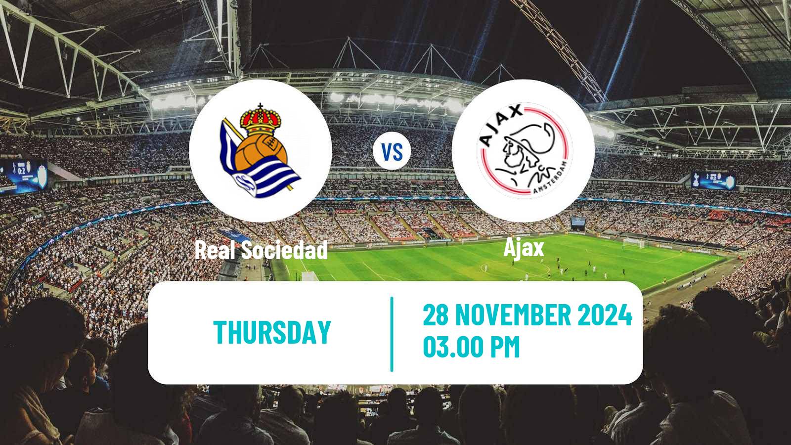 Soccer UEFA Europa League Real Sociedad - Ajax