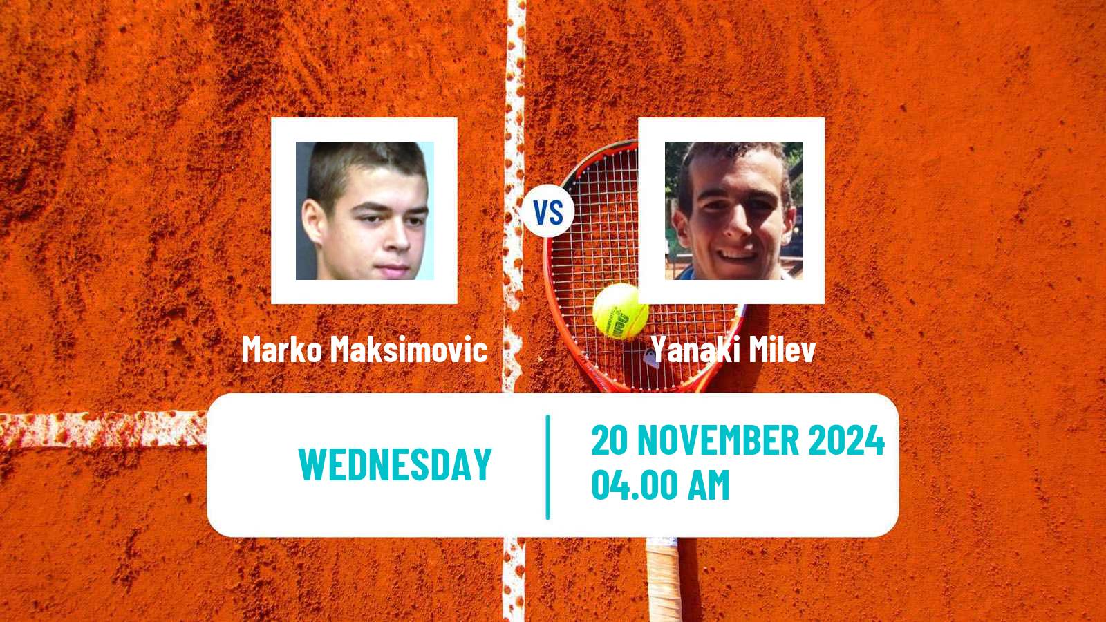 Tennis ITF M25 Antalya 5 Men Marko Maksimovic - Yanaki Milev