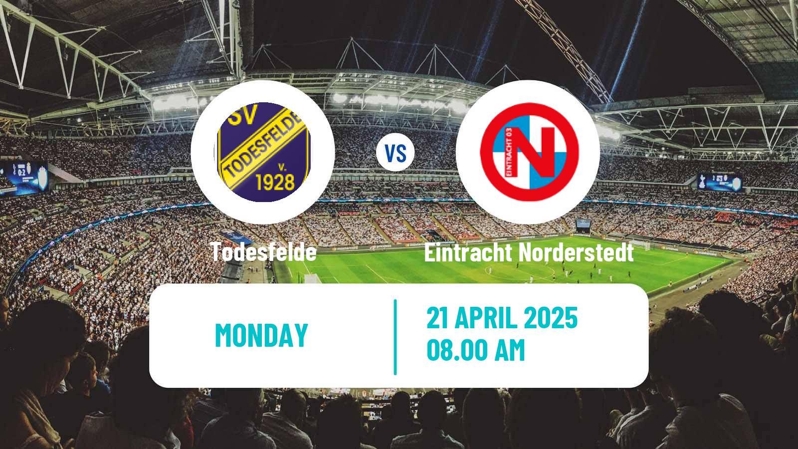 Soccer German Regionalliga North Todesfelde - Eintracht Norderstedt
