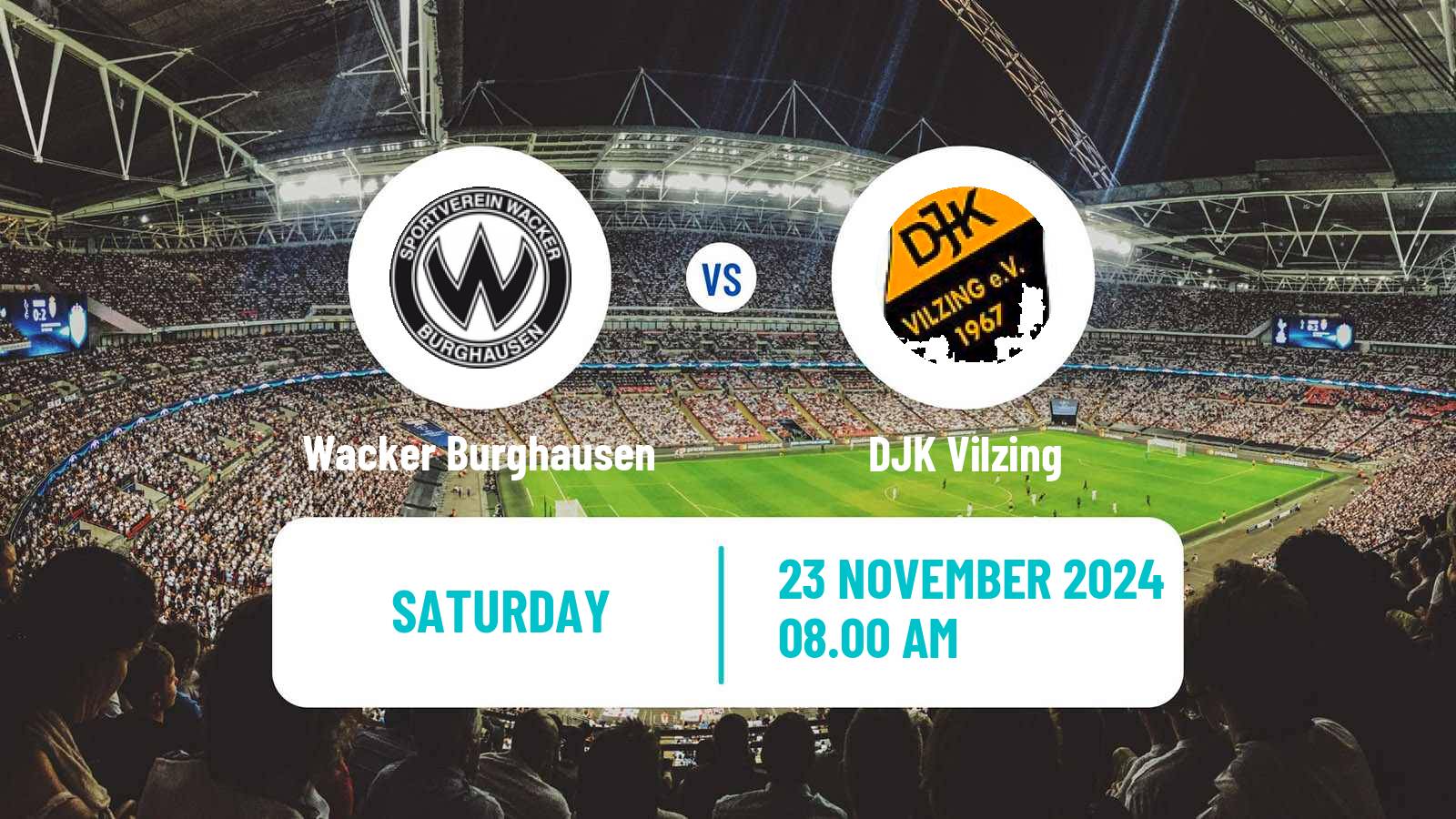 Soccer German Regionalliga Bayern Wacker Burghausen - Vilzing