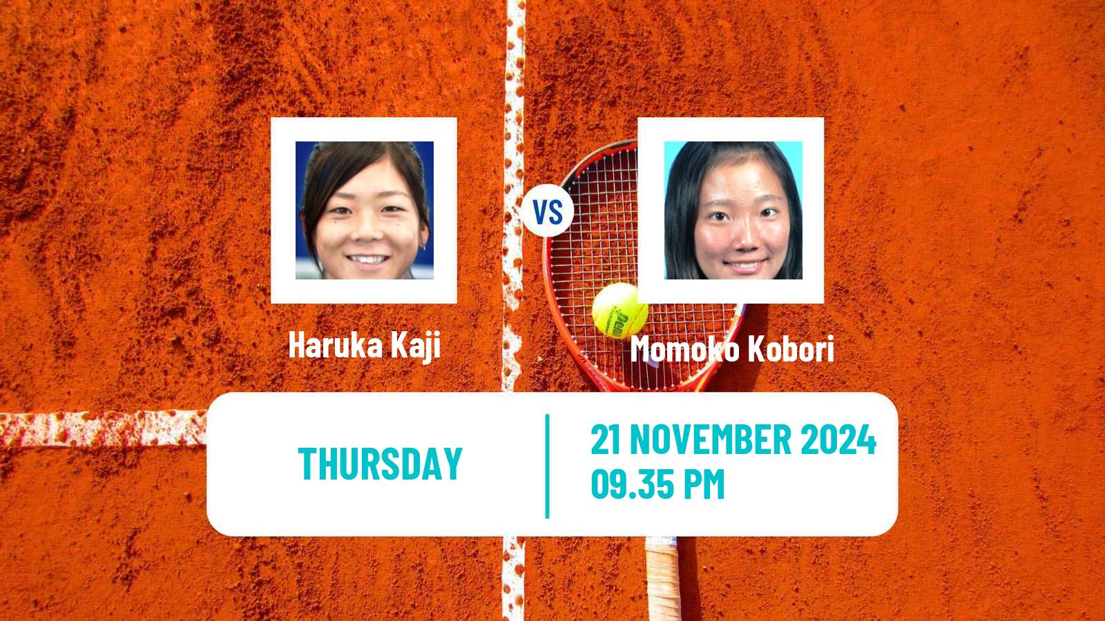 Tennis ITF W100 Takasaki Women Haruka Kaji - Momoko Kobori
