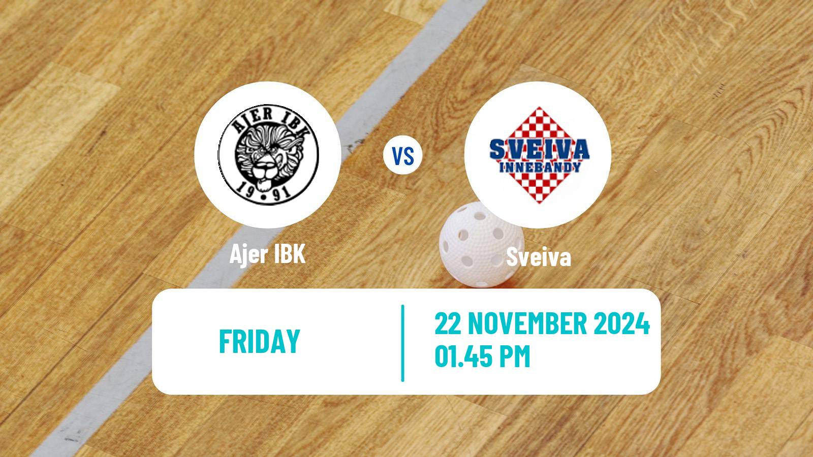 Floorball Norwegian Eliteserien Floorball Ajer - Sveiva
