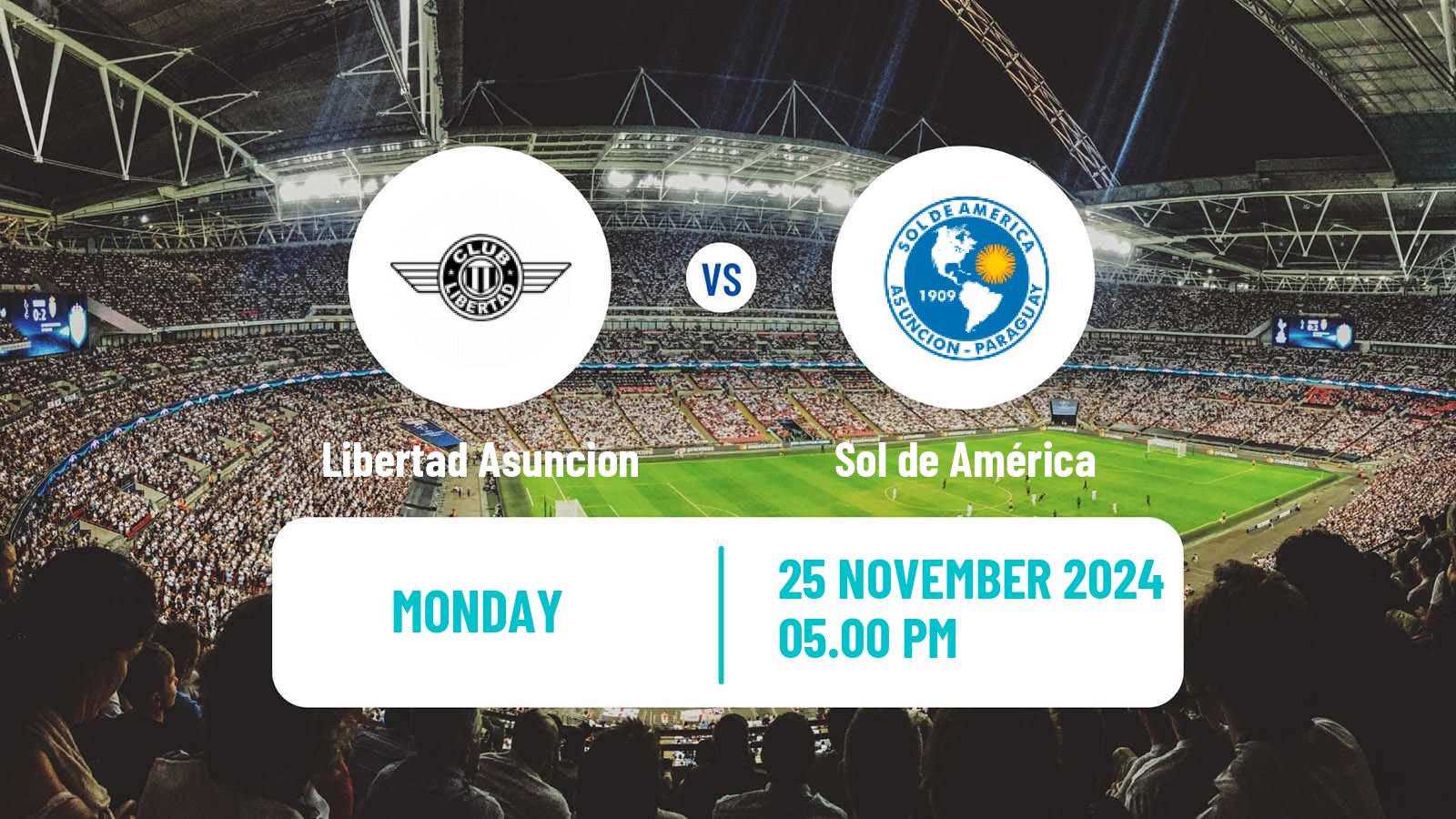 Football Paraguayan Primera Division Libertad Asuncion - Sol de América