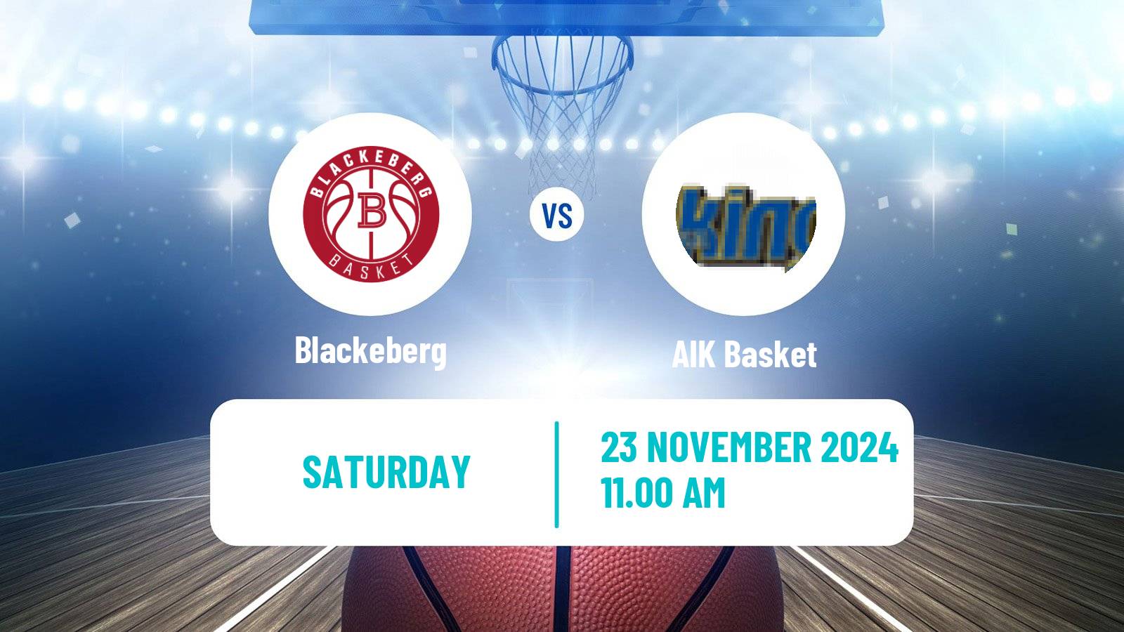 Basketball Swedish Superettan Basketball Blackeberg - AIK Basket