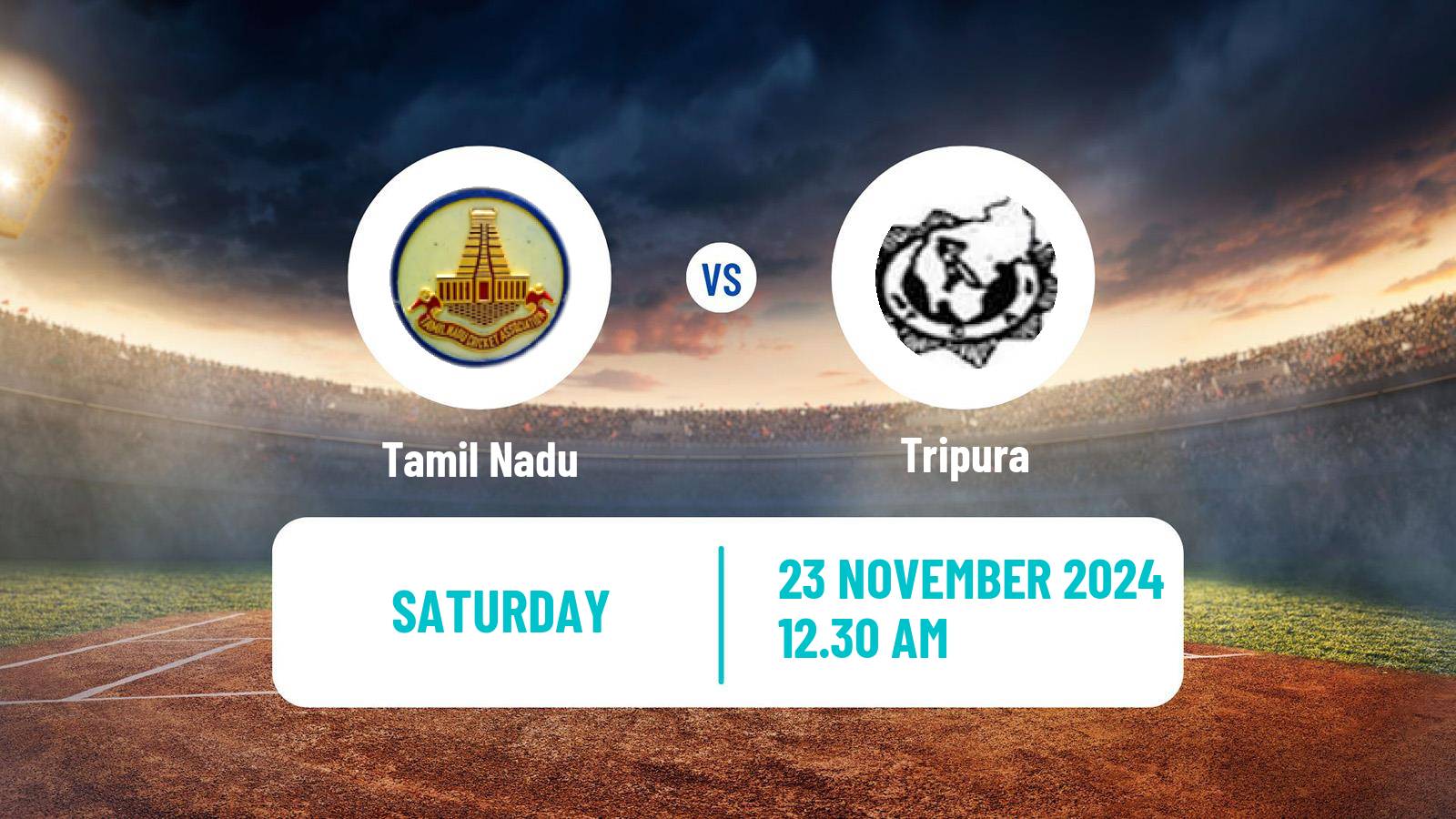 Cricket Syed Mushtaq Ali Trophy Tamil Nadu - Tripura