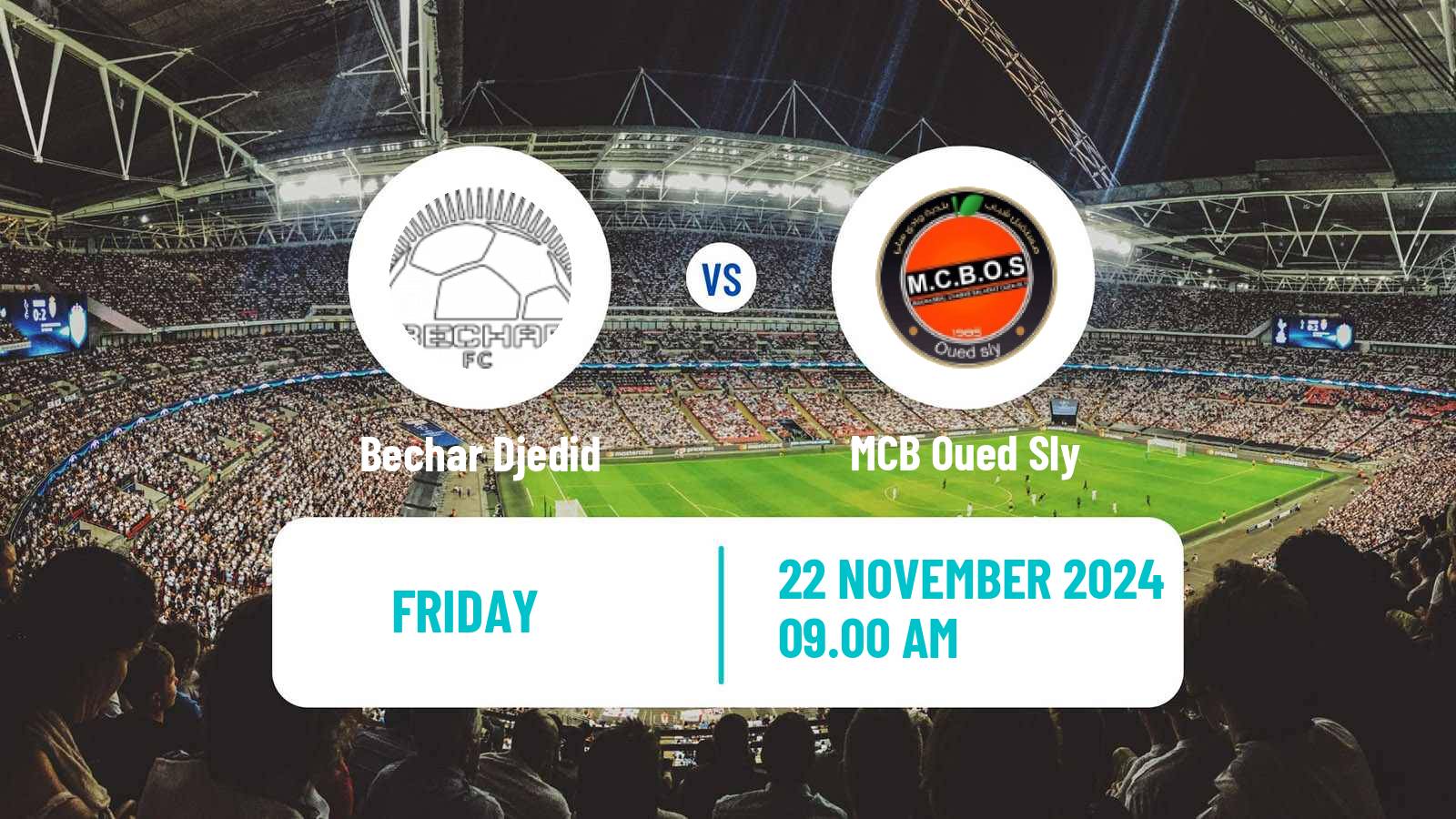 Soccer Algerian Ligue 2 Bechar Djedid - Oued Sly