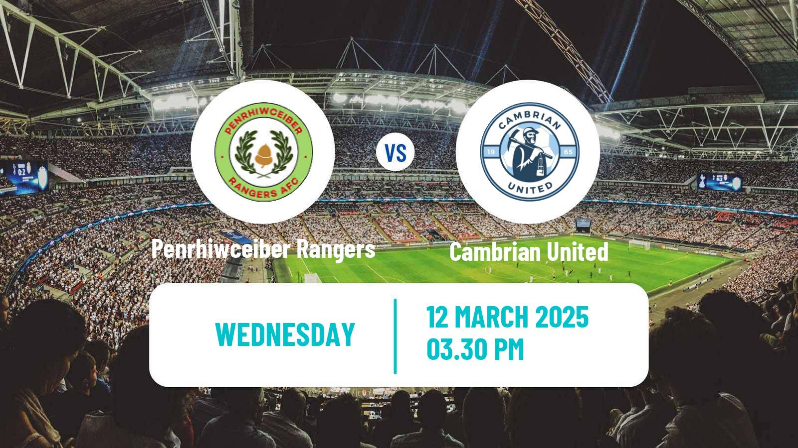 Soccer Welsh Cymru South Penrhiwceiber Rangers - Cambrian United
