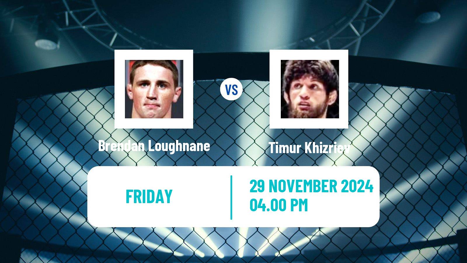MMA Featherweight Pfl Men Brendan Loughnane - Timur Khizriev