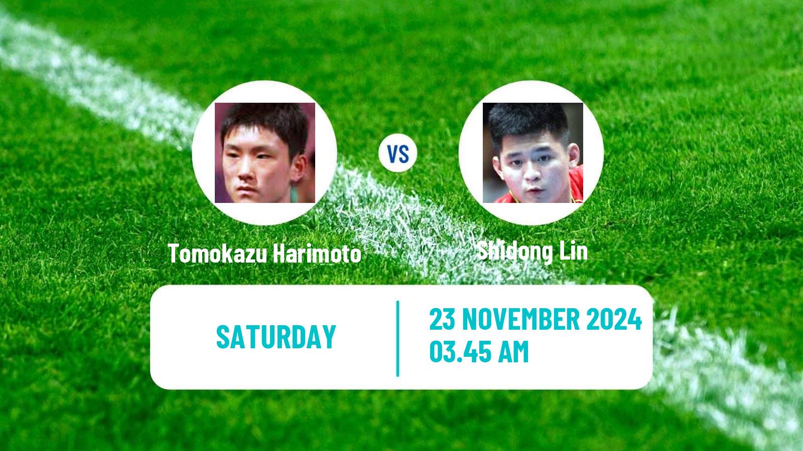Table tennis Wtt Finals Men Tomokazu Harimoto - Shidong Lin