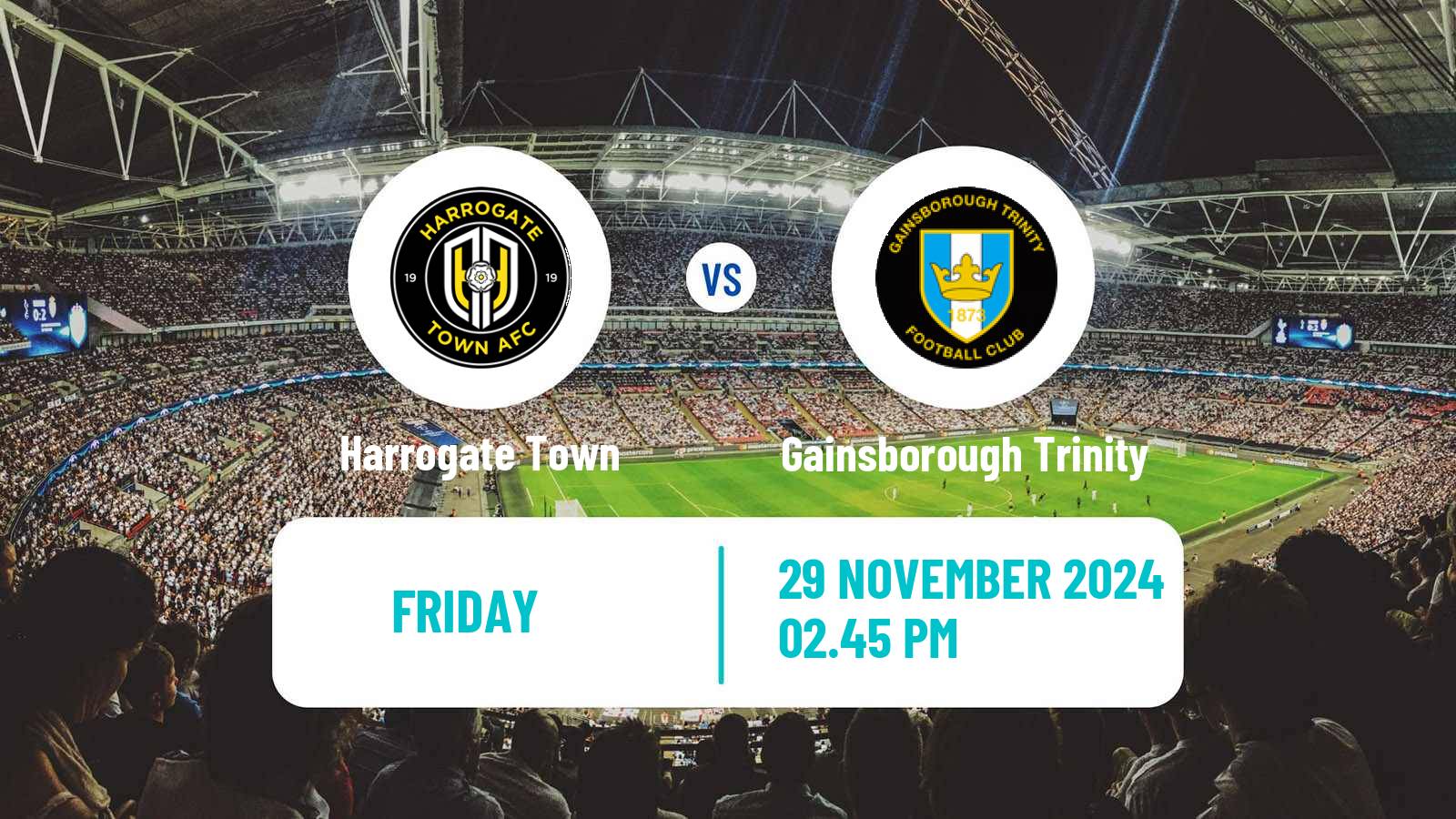 Soccer English FA Cup Harrogate Town - Gainsborough Trinity