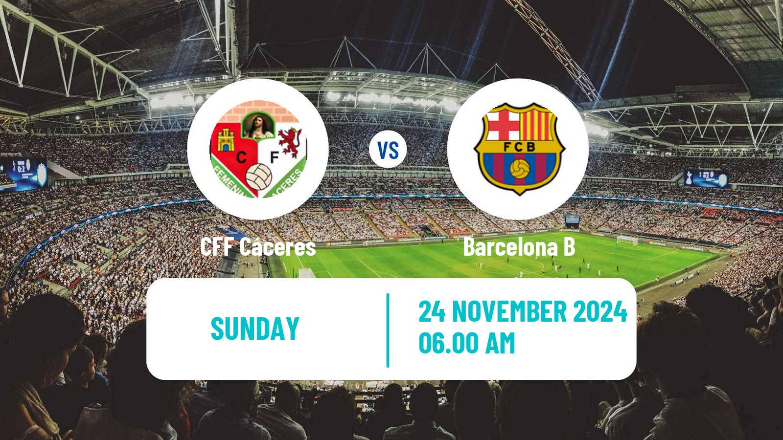 Soccer Spanish Primera Federacion Women Cáceres - Barcelona B
