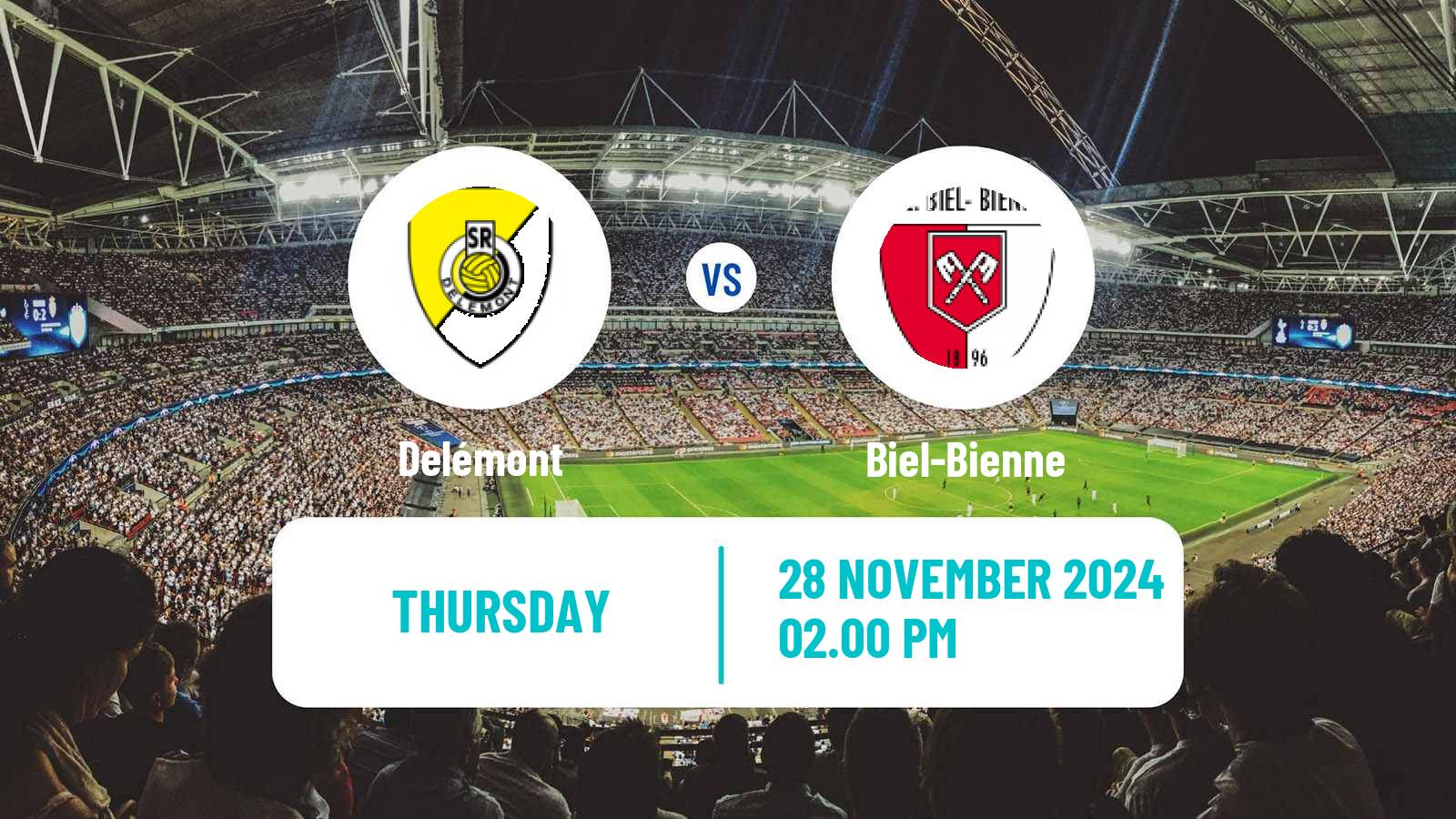 Soccer Swiss Promotion League Delémont - Biel-Bienne
