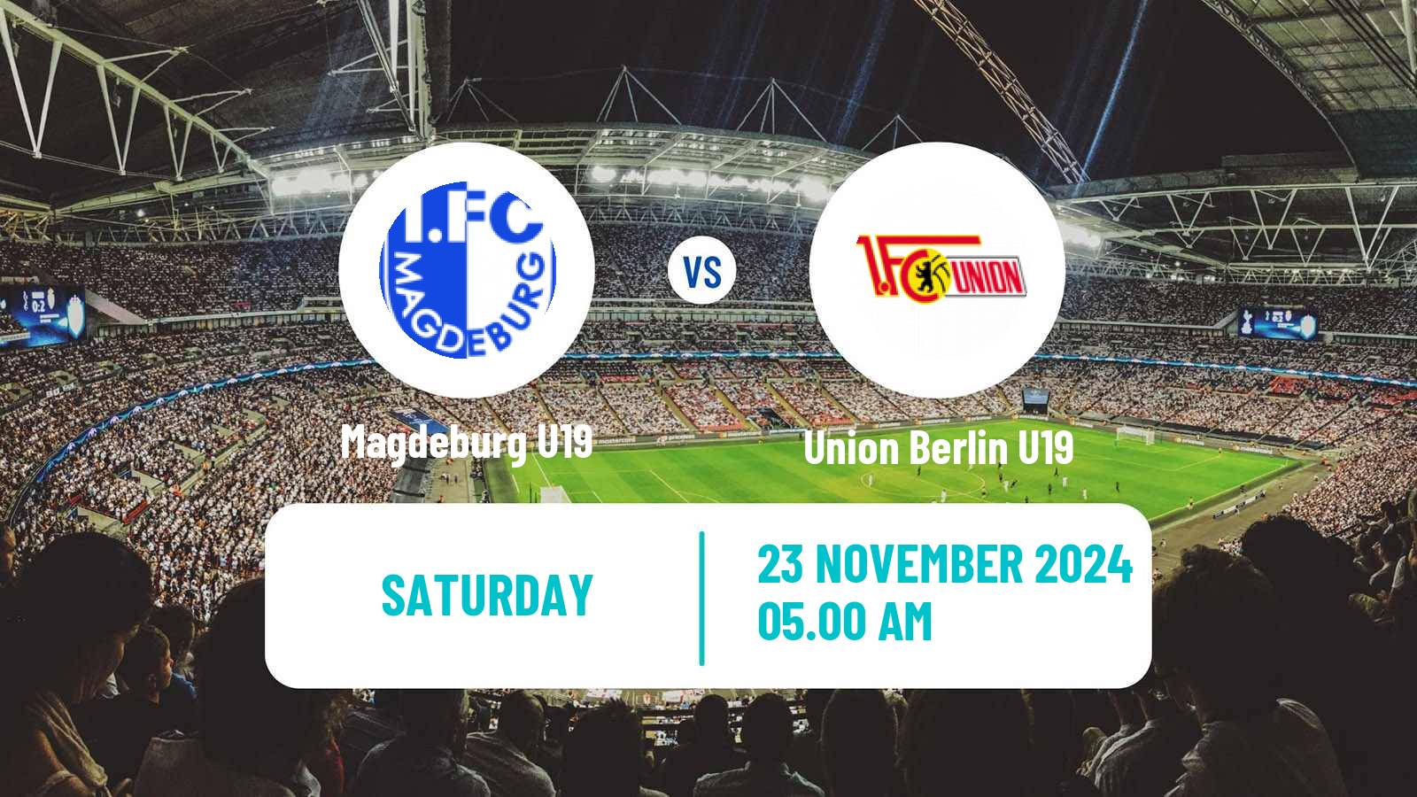 Football German DFB Youth League Magdeburg U19 - Union Berlin U19