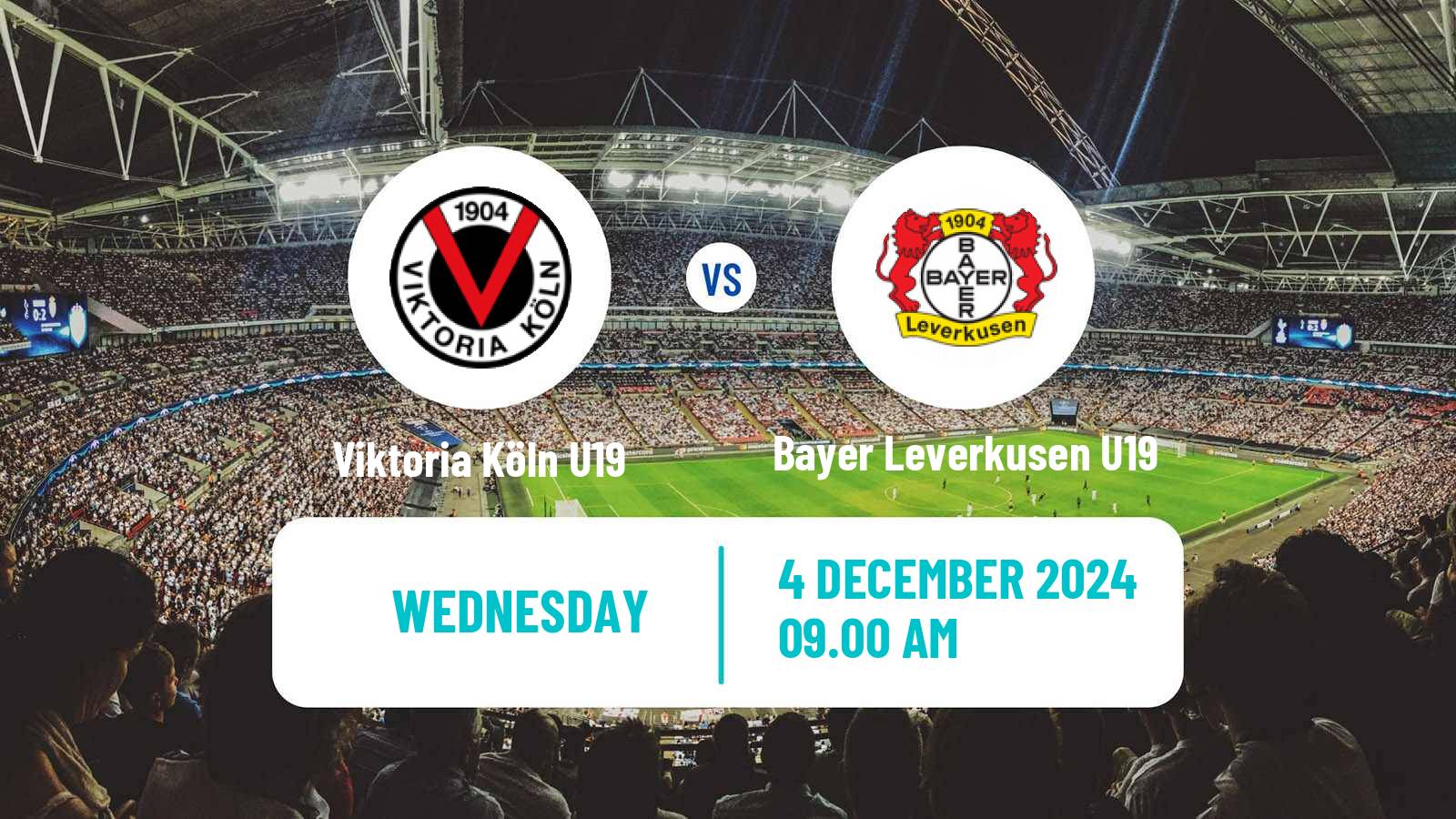 Soccer German DFB Youth League Viktoria Köln U19 - Bayer Leverkusen U19