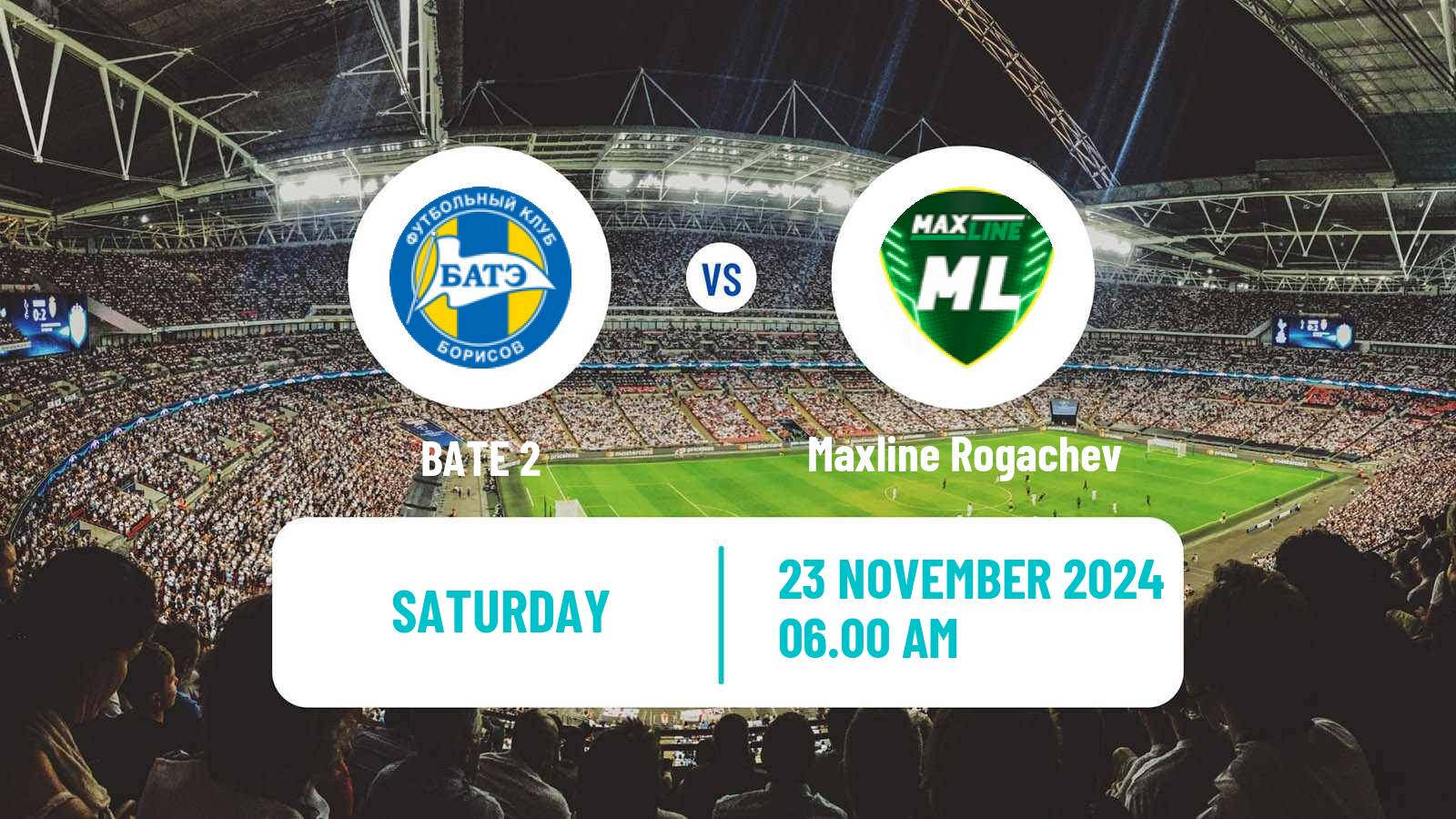 Soccer Belarusian Pershaya Liga BATE 2 - ML Vitebsk